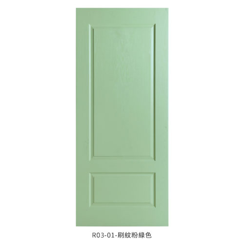 歐式房間門 R03 粉綠色 | 福登木門 FUDEN