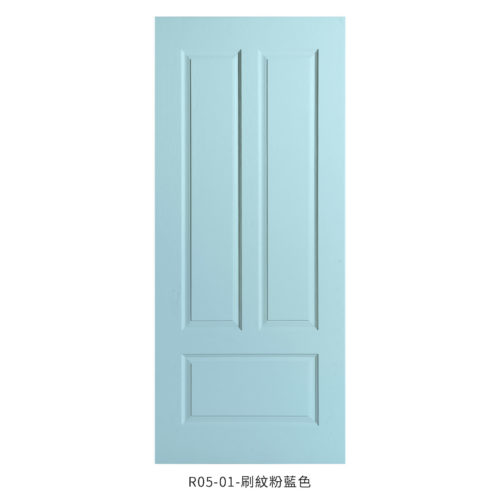 歐式房間門 R05 粉藍色 | 福登木門 FUDEN