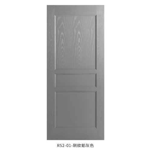 歐式經典房間門-R52-鉑灰色 | 福登木門FUDEN