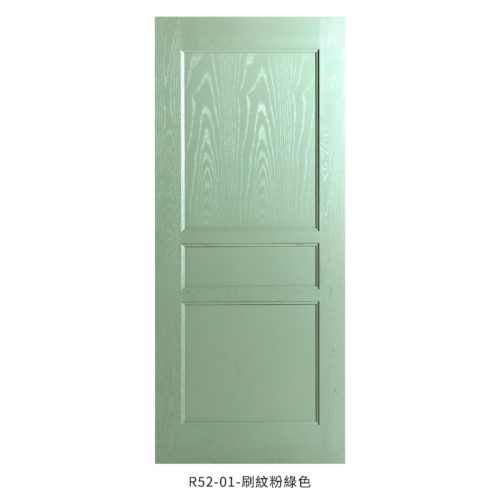 歐式經典房間門-R52-粉綠色 | 福登木門FUDEN