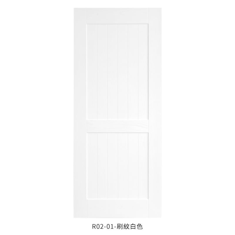 美式房間門 R02 白色 | 福登木門 FUDEN